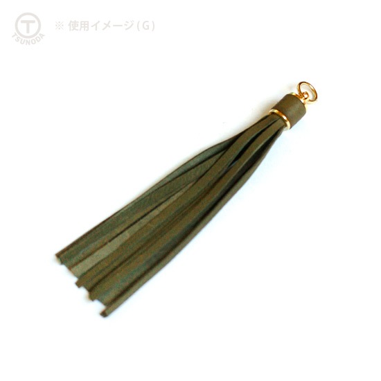 Y70 / AP-2477 革巻タッセル 小 / AT 〈1個〉:がまぐち口金・各種金具