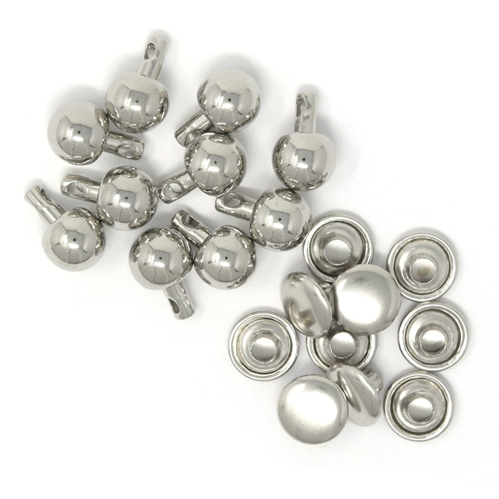 E98 / 8mm どんぐり底鋲 / N 〈10個〉:がまぐち口金・各種金具・袋物