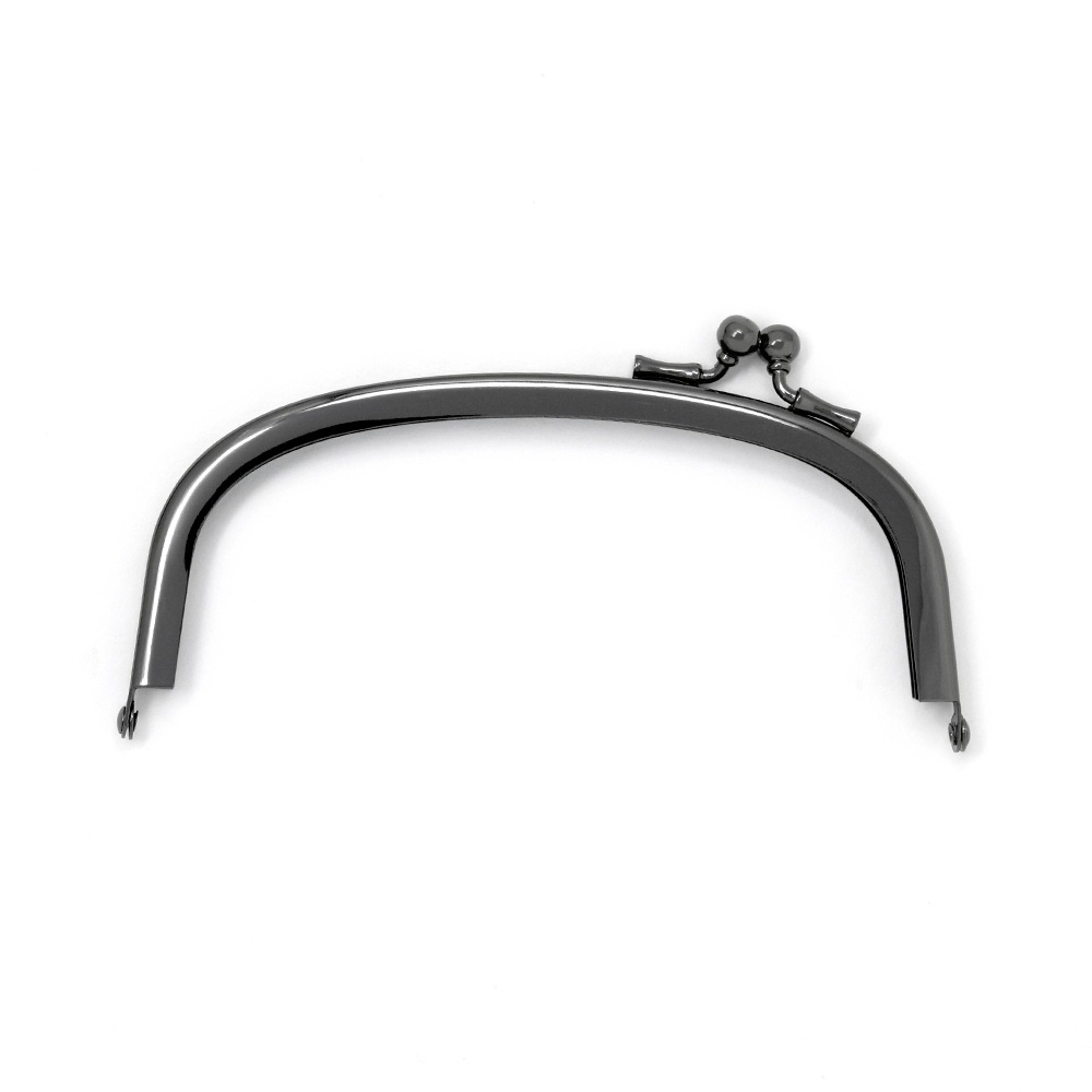 雁がね金 複製品 F61 / 13.5cm くし型 がまぐち口金 横ヒネリ / B［1～9本