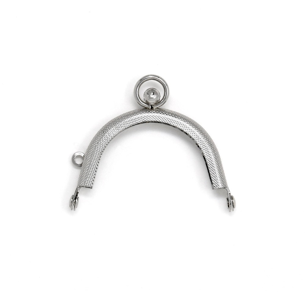 F201 / 4.8cm 丸型 がまぐち口金 石目 とびこみ玉 / N［1～9本