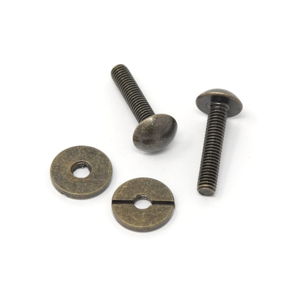 E151 / 中ポンネジ / AT 〈2個〉:がまぐち口金・各種金具・袋物材料の