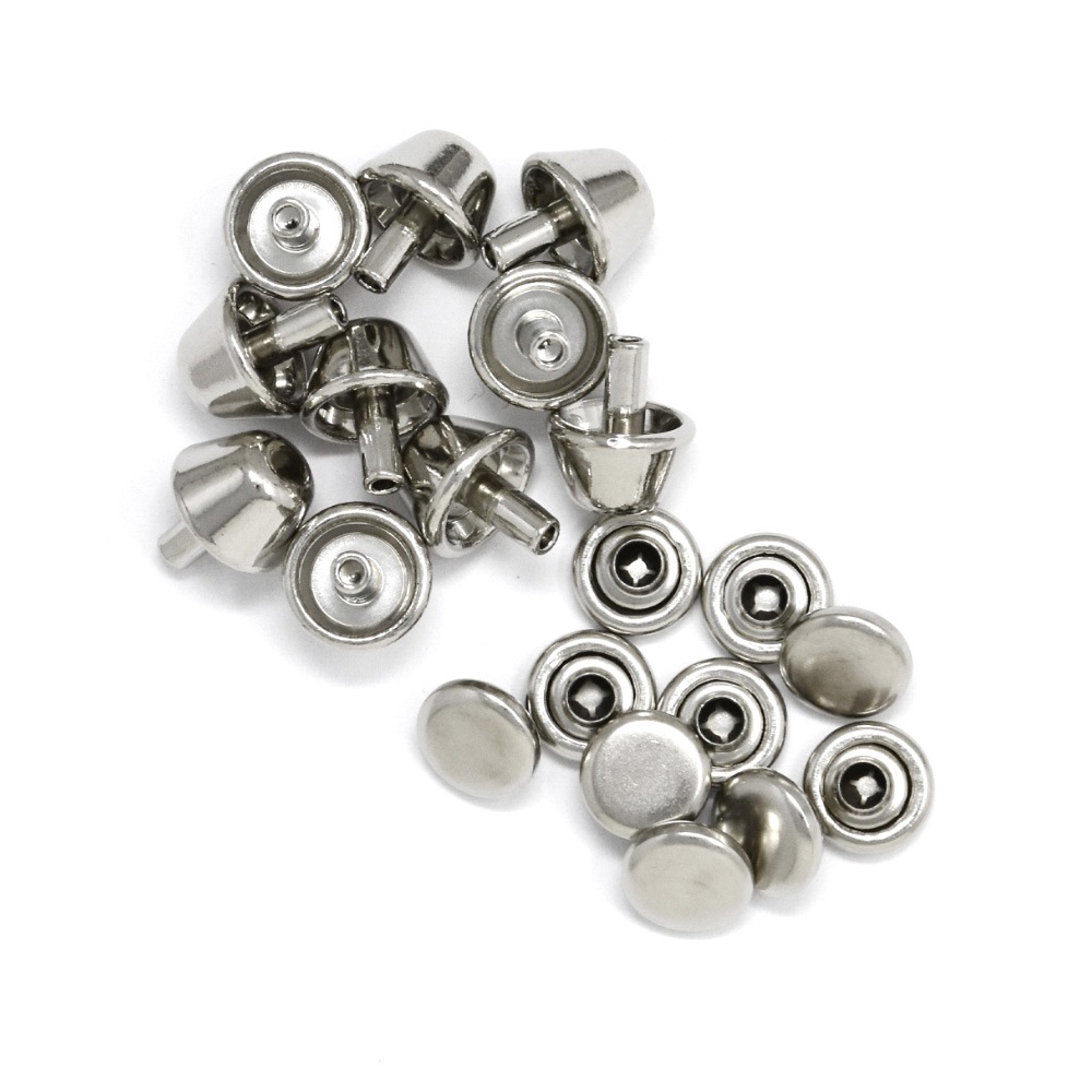 E43～E45 / 傘型底鋲 8～12mm / N 〈10個〉:がまぐち口金・各種金具