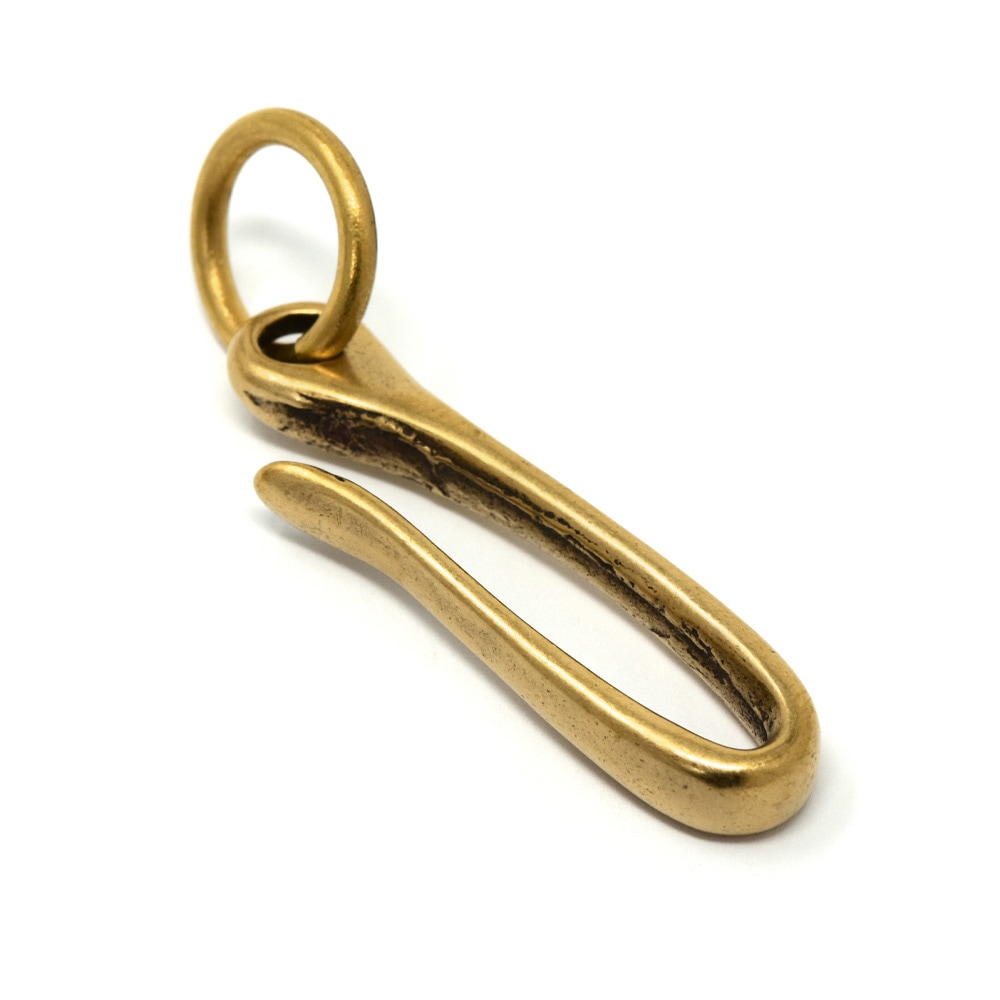 Ka----☆ミ様 ブラスマジック管 真鍮 H756 / No.3623 真鍮フック 中 / 真鍮無垢 〈1個〉:がまぐち口金・各種