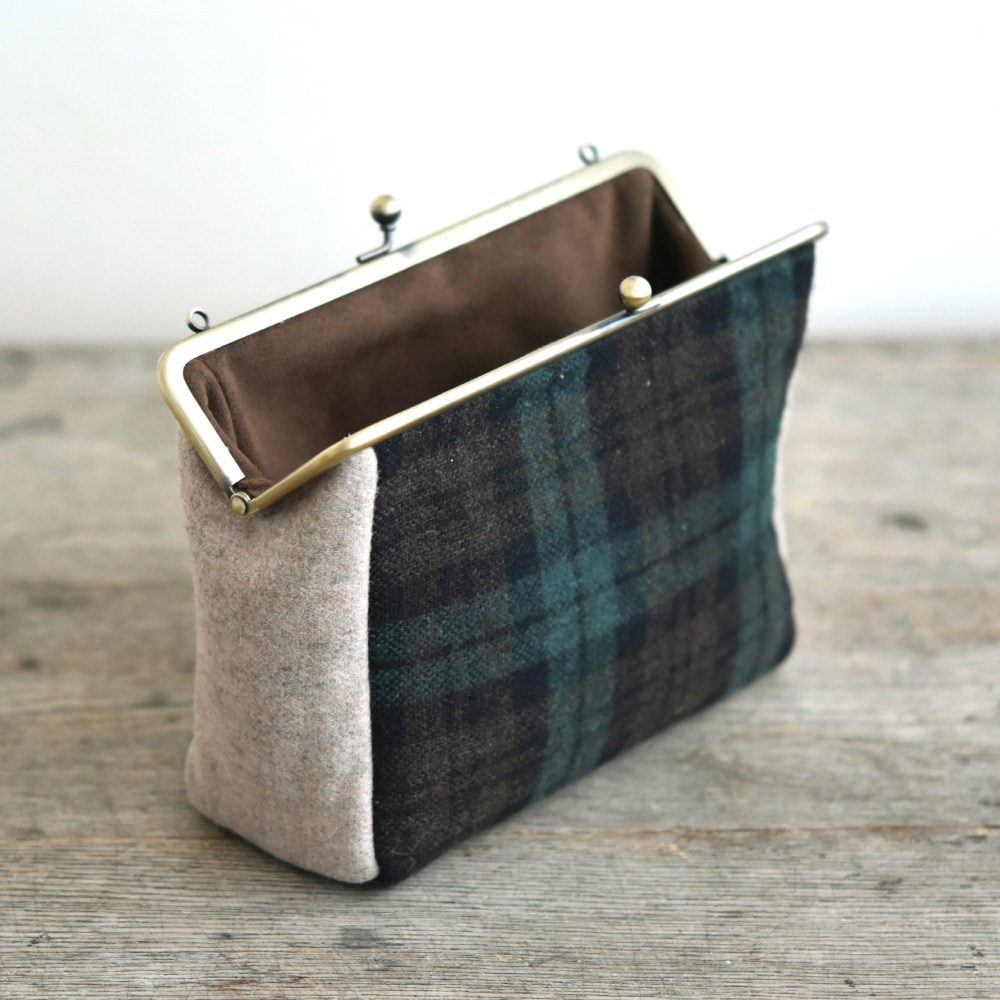 型紙のみ】F30 / 18cm 角丸型 がまぐち口金 カン付:がまぐち口金・各種