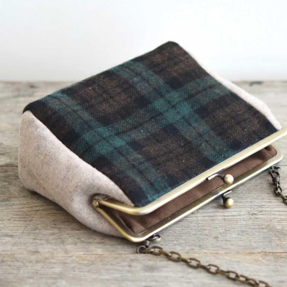 型紙のみ】F30 / 18cm 角丸型 がまぐち口金 カン付:がまぐち口金・各種