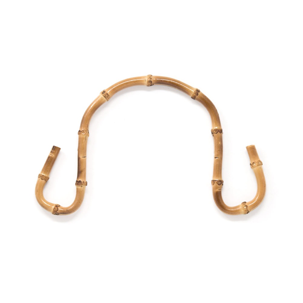 廃番】D34 / タコ型 竹持ち手 小 〈1組(2本)〉:がまぐち口金・各種金具