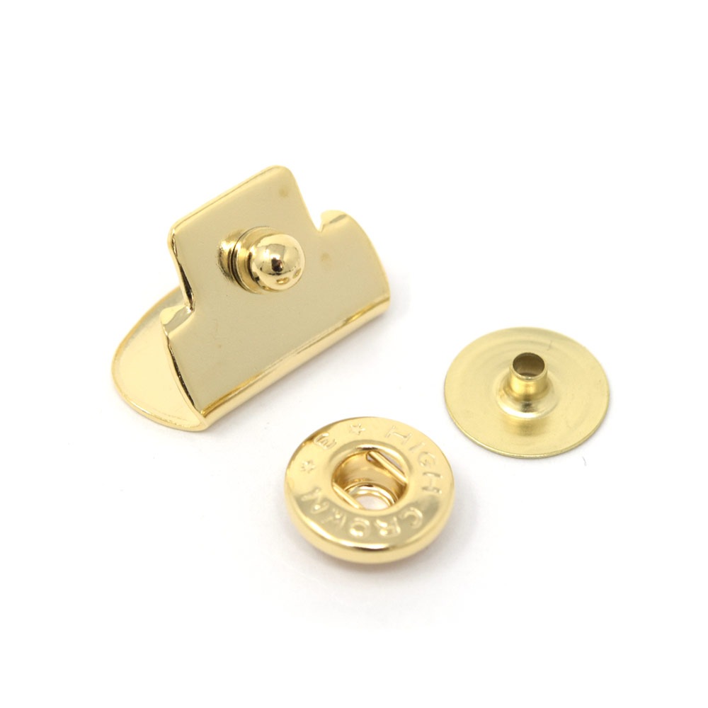 廃番】E87 / M181 飾りホック / G 〈10組〉:がまぐち口金・各種金具