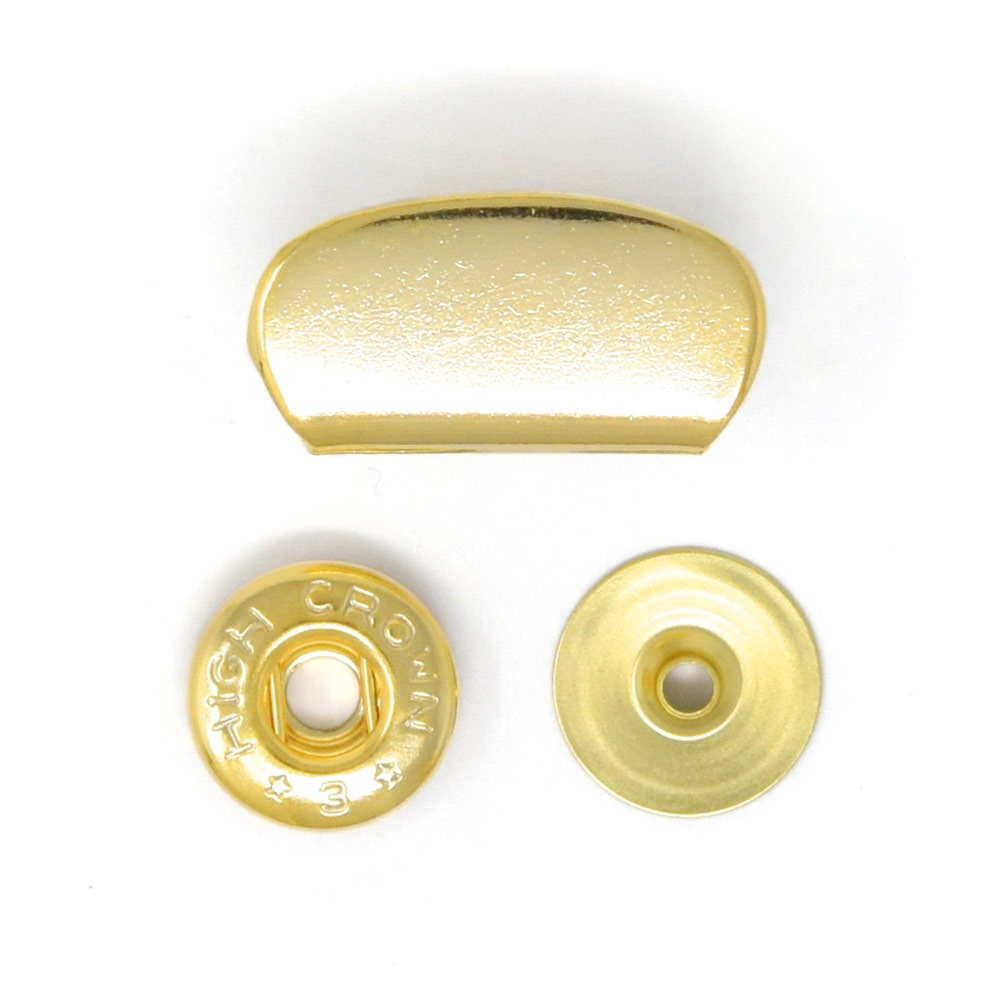 廃番】E87 / M181 飾りホック / G 〈10組〉:がまぐち口金・各種金具