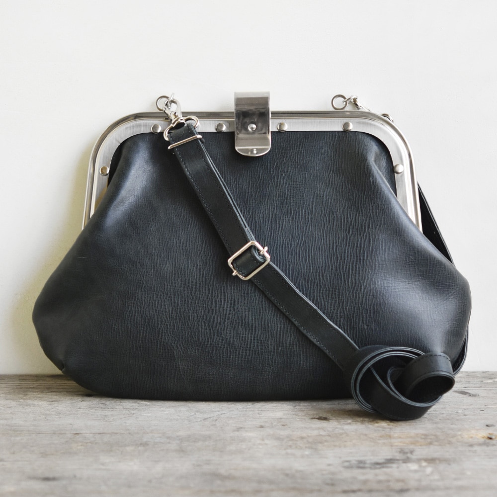 型紙のみ】F452 / 24cm カシメ留め がまぐち口金:がまぐち口金・各種