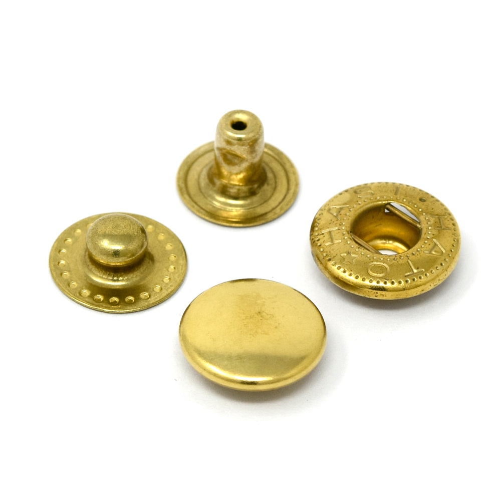 E4 / No.8050 ホック / 真鍮無垢 〈小口・大口・箱〉:がまぐち