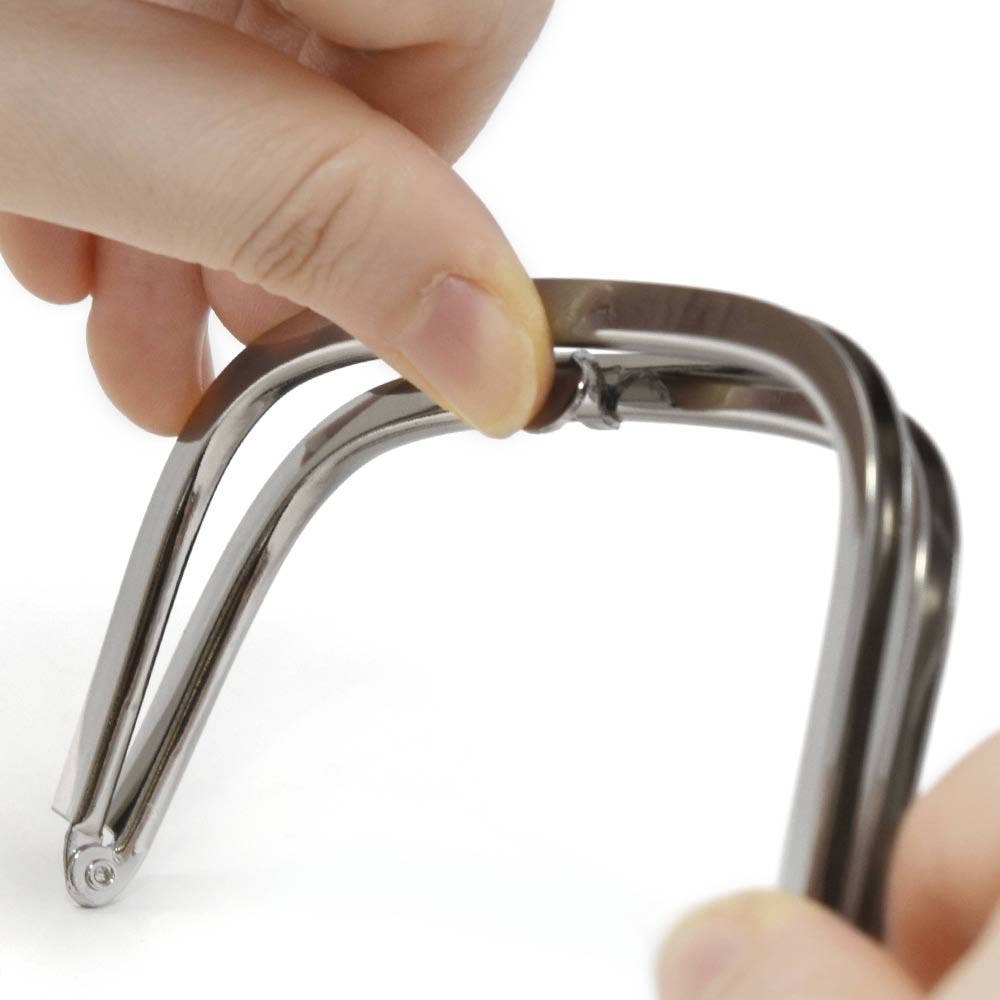 F152 / 12.6cm くし型 天溝がまぐち口金 押口 / N［50本～ / 5