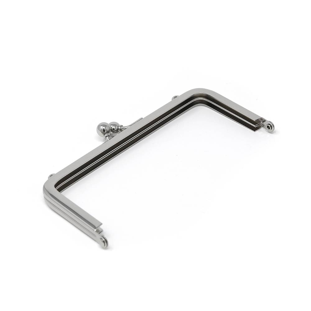 F28 / 12cm 角丸型 がまぐち口金 カン付 / N［120本～ / 20%OFF