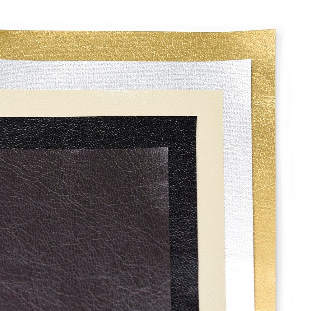 合成皮革　新品 Z53 / 裏用合皮 艶有り / 黒 ［1～9m］:がまぐち口金・各種金具・袋物