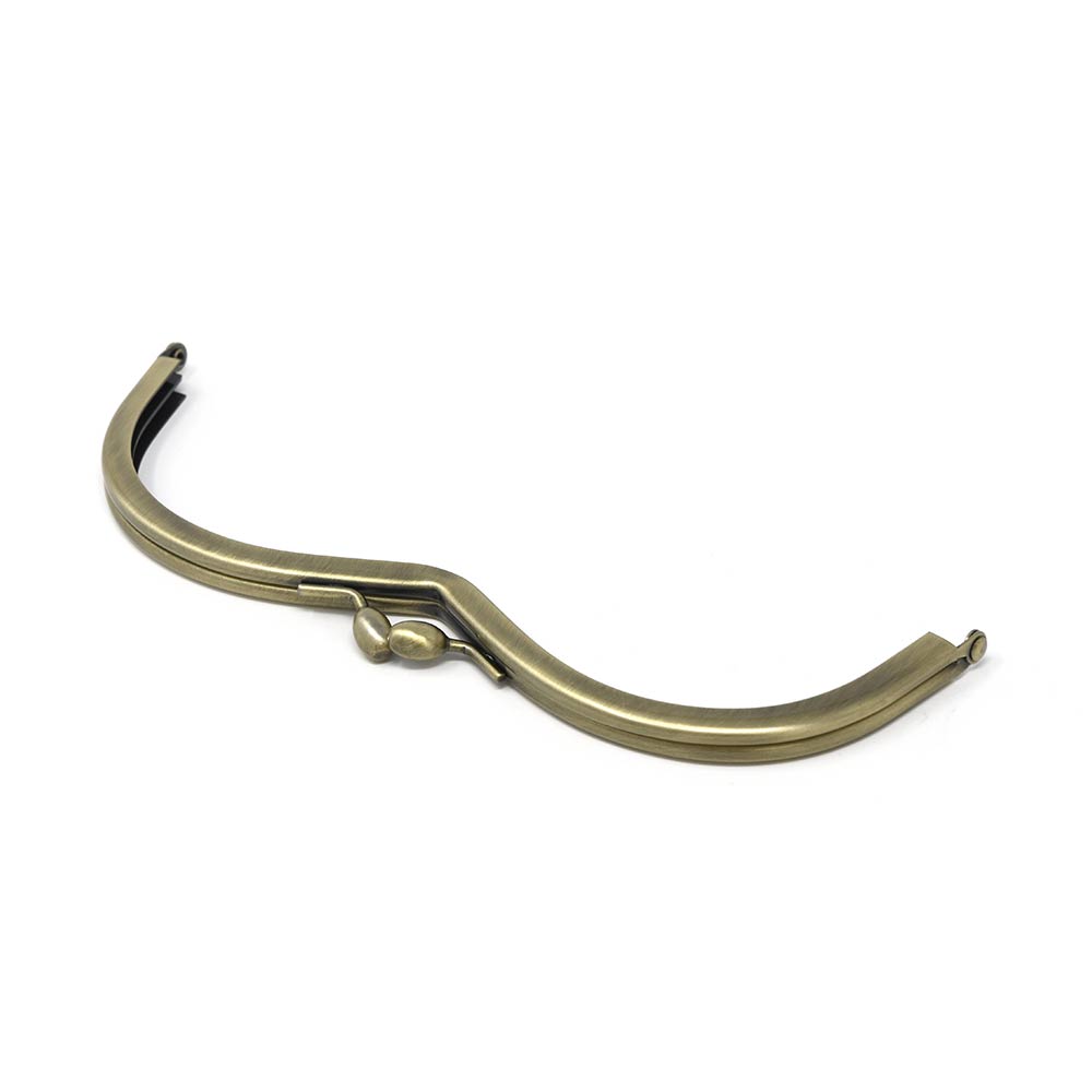 F33 / 18cm 二つ山 がまぐち口金 / ATS［1～9本］:がまぐち口金・各種