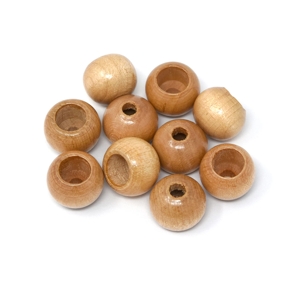 Y W85 木製ループエンド ベージュ 10個 がまぐち口金 各種金具 袋物材料の角田商店 ウェブショップツノダ