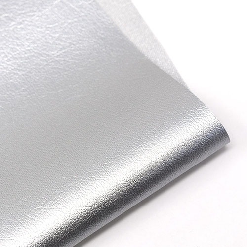 廃番】Z53 / 裏用合皮 艶有り / 銀:がまぐち口金・各種金具・袋物材料