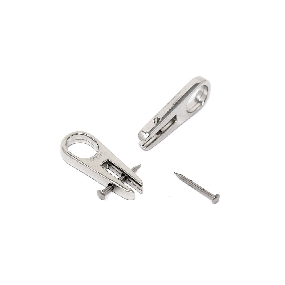 Y121 / 巾着コキ 金属製 1本釘 / N 〈小口・大口〉:がまぐち口金・各種