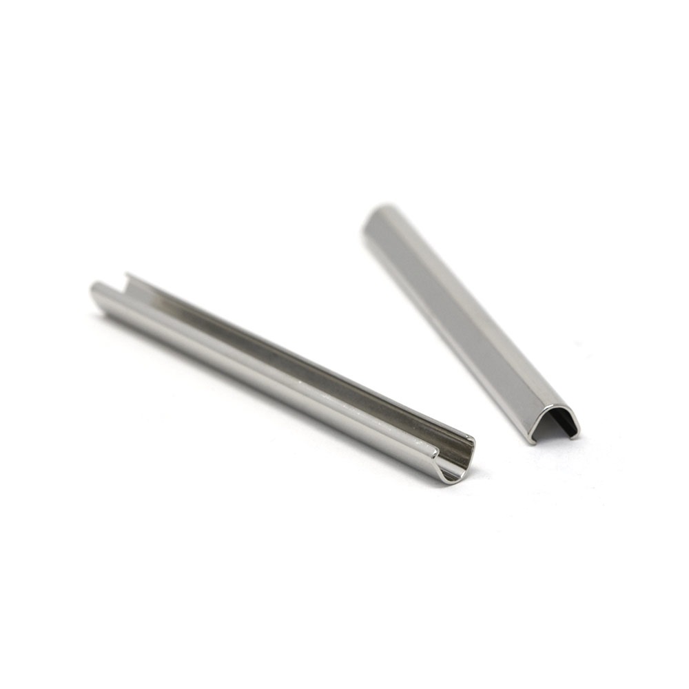 廃番】Y12 / 63mm ヘリ止め金具 / N 〈10個〉:がまぐち口金・各種金具