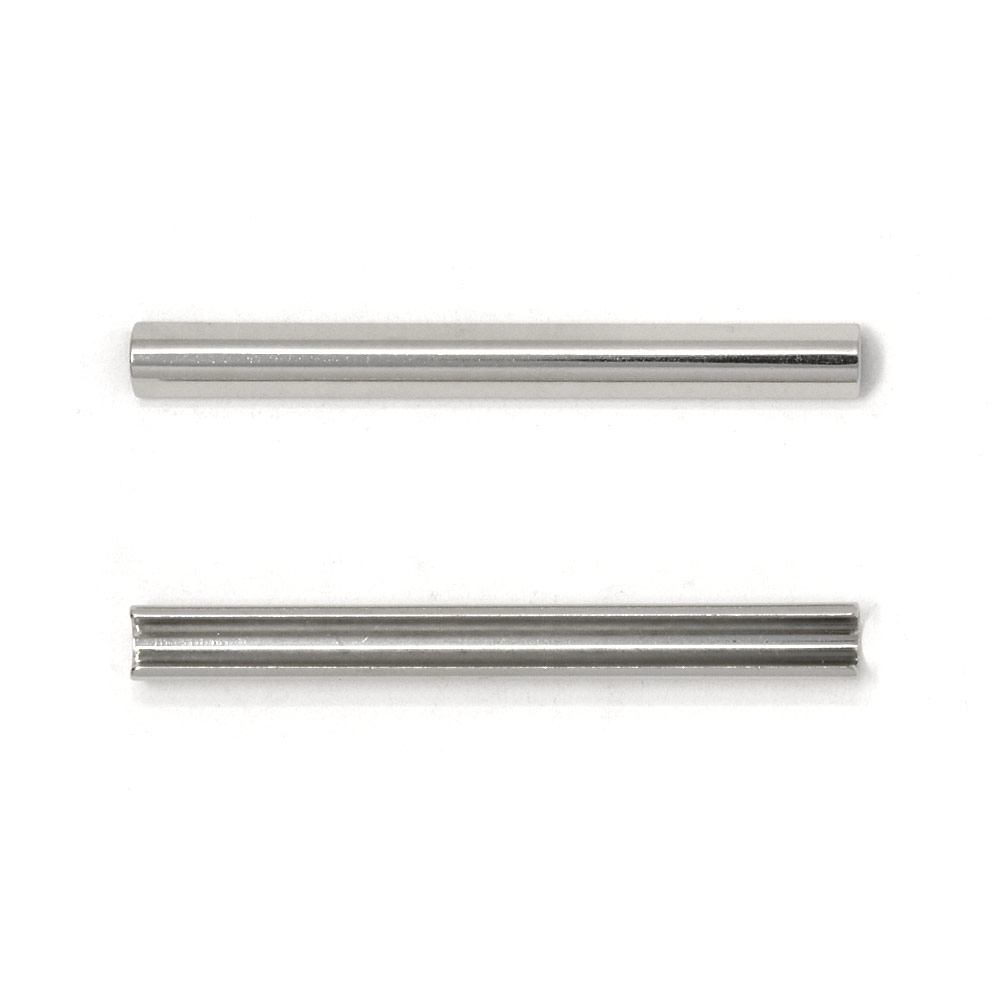 廃番】Y12 / 63mm ヘリ止め金具 / N 〈10個〉:がまぐち口金・各種金具