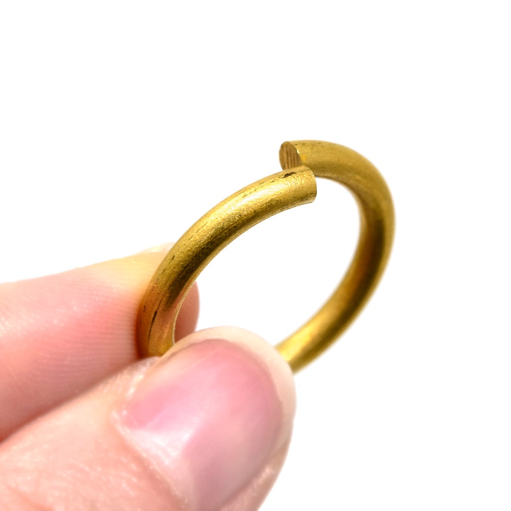 M852～859 / 丸カン 1.8mm x 6.4mm～3mm x 21mm / 真鍮無垢:がまぐち