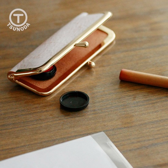 型紙のみ】F104 / 11.5cm 角丸 がま口口金 小バット玉 Pt.001:がまぐち