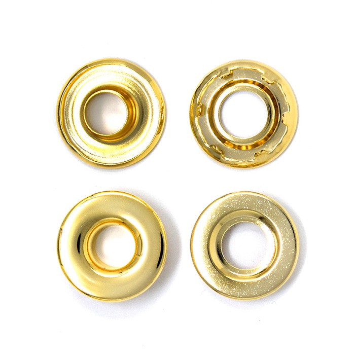 廃番】E106 / ＃1 グロメット / G〈4個〉:がまぐち口金・各種金具