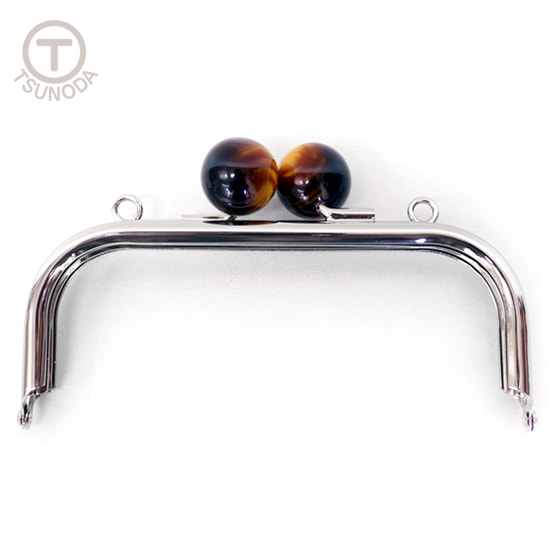 廃番】TU-47 / 大玉口金カン付ポシェット 型紙セット / 4色〈1セット