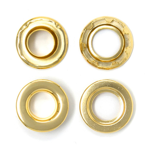 廃番】E108 / ＃3 グロメット / G 〈4個〉:がまぐち口金・各種金具