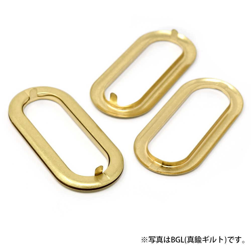 D40 / 小判飾り 持ち手金具 大 / N 〈1組(2個)〉:がまぐち口金・各種 