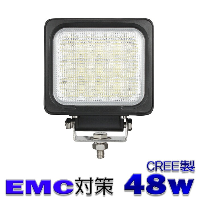 LEDワークライト LED作業灯 CREE製 48W 集魚灯 投光器 バックランプ デッキライト 防水 12v24v 船舶 ボート 車
