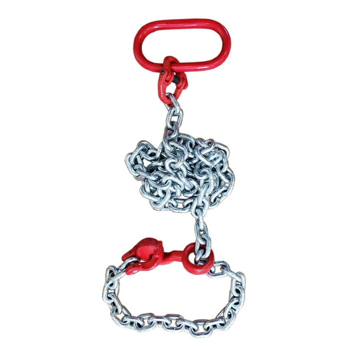 絞り吊り チェーンスリング スリングチェーン チェーン長さ2m 1本吊具 2000kg 2t チェンブロック チェーン ロープ 吊り具 吊フック