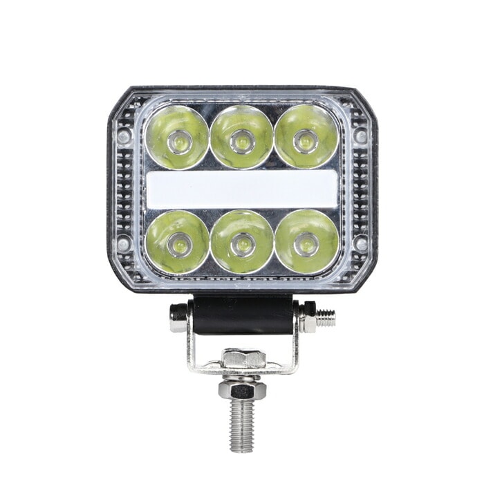 【2個セット】LEDワークライト 作業灯 ホワイト/ブルー 18W 投光器 バックランプ デッキライト 漁船 補助灯 12v24v トラック 防水