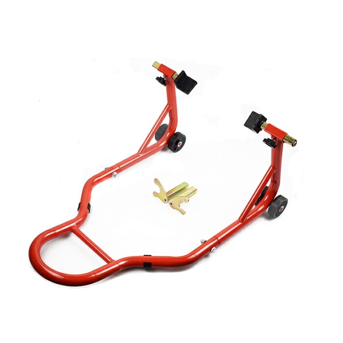 バイクスタンド C型 リアバイクスタンド リアメンテナンススタンド アタッチメント2種付き 二輪車用 整備工具