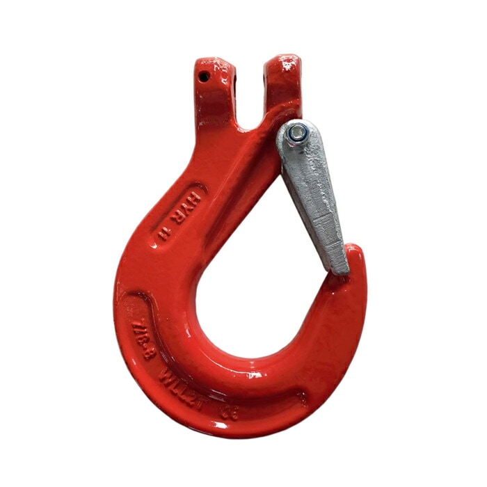 スリングフック ラッチ付 2t 2000kg クレビスタイプ ピンタイプフック 吊り具 スイングフック クレビスフック 重量フック 吊りフック 玉掛け 吊り上げ