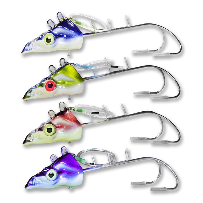 タチウオテンヤ ガツガツドラゴン ダブルフック 50号 太刀魚 船 エルピス (四色セット)