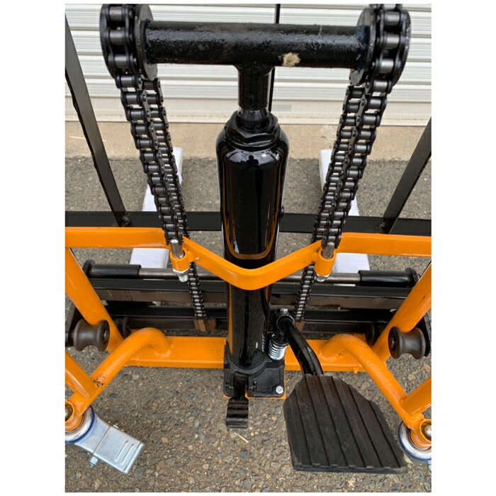 ハンド フォークリフト 200kg リフター 後方キャスター360度回転