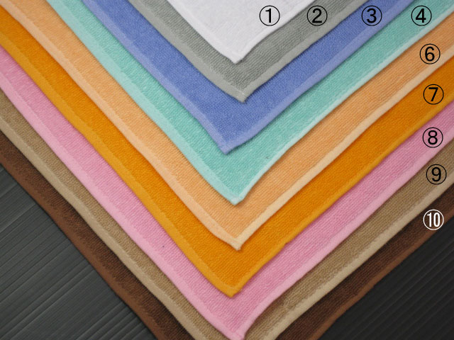 タオルホワイト】WT-121 92匁32番手双糸レピア織業務用スレンカラー