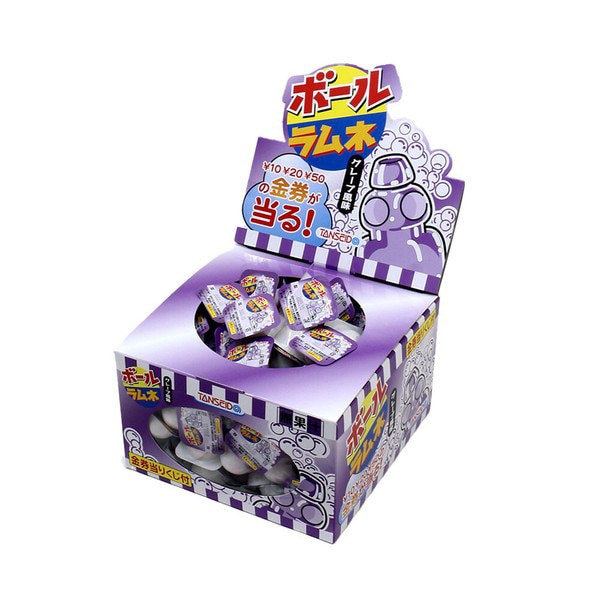 【お菓子】『ボールラムネ　上代￥10×105個入』＜グレープ＞