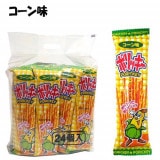 【お菓子】『ポリッキー　上代￥25×24個入』【コーン味】