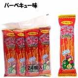 【お菓子】『ポリッキー　上代￥25×24個入』【バーベキュー味】