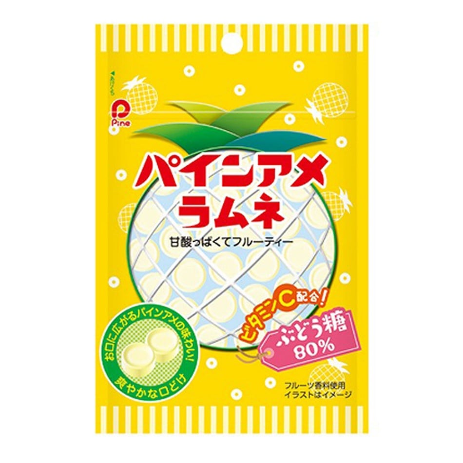 【お菓子】『パインアメラムネ25g　1箱上代￥110×10個入』