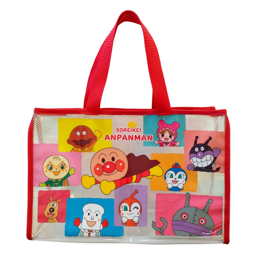 【アンパンマン】『ブロック柄 プールバッグ』