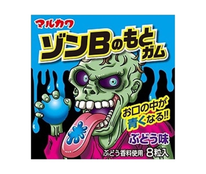 【お菓子】『ゾンBのもとガム 1箱上代¥30×18個入』<ぶどう味>