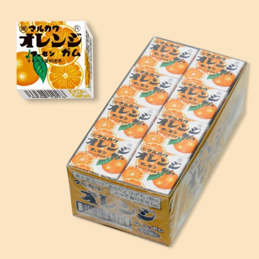 【お菓子】『オレンジフーセンガム 1箱上代¥15×24個入』