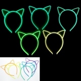 【おもちゃ・景品】『蓄光猫耳カチューシャ』＜5色＞|光るおもちゃ|お祭り・イベント・縁日