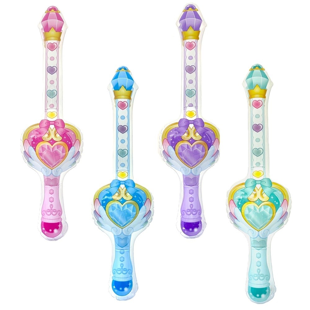 【おもちゃ・景品】『コズミックハートロッド』＜4色＞　～空気ビニールのおもちゃ～