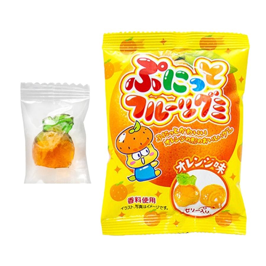 【お菓子】『ぷにっとフルーツグミ　上代￥40×24個入』＜オレンジ＞