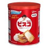 ◎防災備蓄食品◎【お菓子】『ビスコ　保存缶　上代￥600×10個入』|お菓子