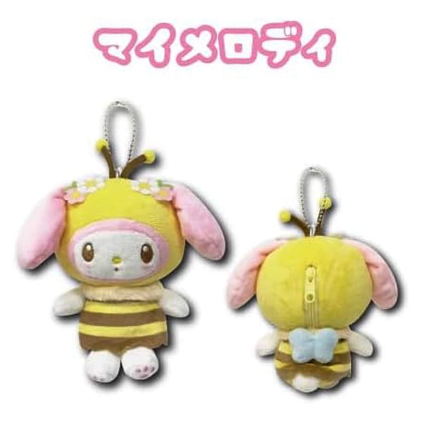 【サンリオキャラクターズ】『マスコットポーチ ミツバチ』<マイメロディ>