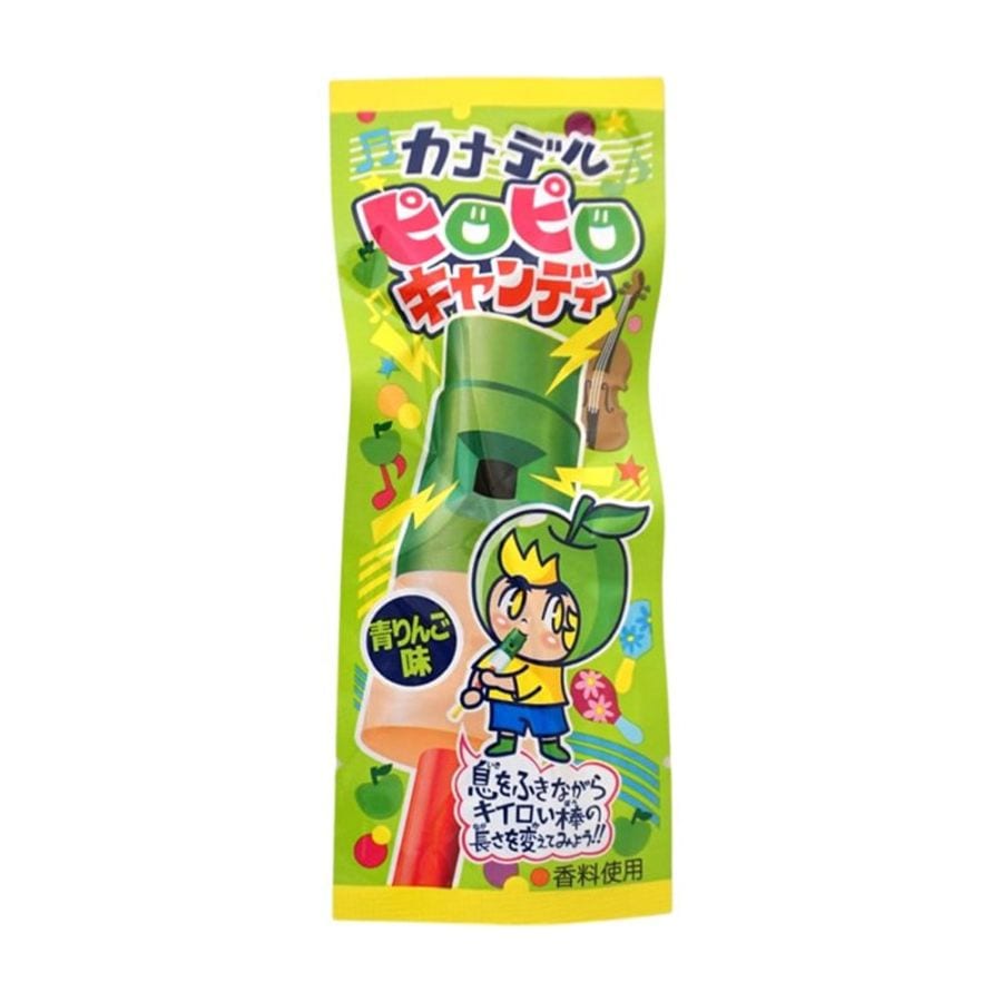 【お菓子】『カナデルピロピロキャンディ　上代￥20×24本入』＜青りんご味＞